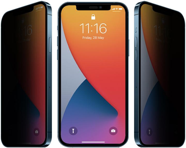 Immagine prodotto PhoneLook Protezione dello schermo in vetro temperato 3D Privacy Anti-Spy con bordi neri (1 Pezzo/i, Apple iPhone 13 Pro)