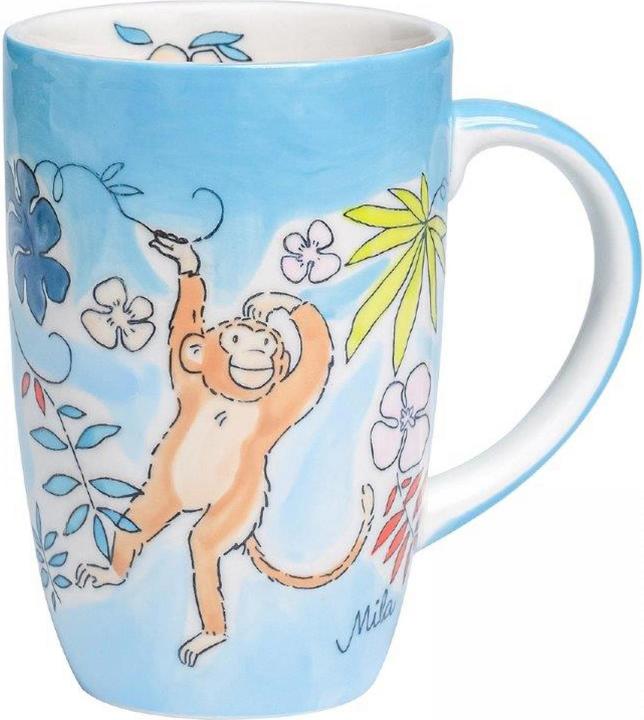 Actual product image Mila Coffee cup Monkey 230 ml, 6 pieces, Blue (230 ml, 6x)