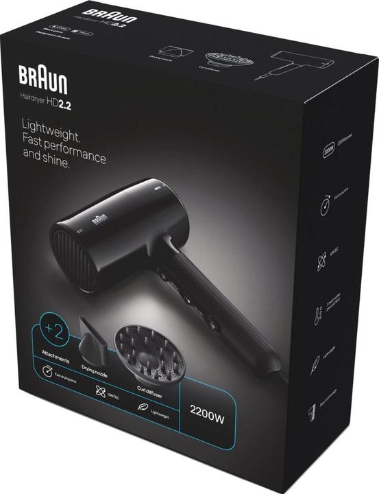 Actual product image Braun HD 2.2 black