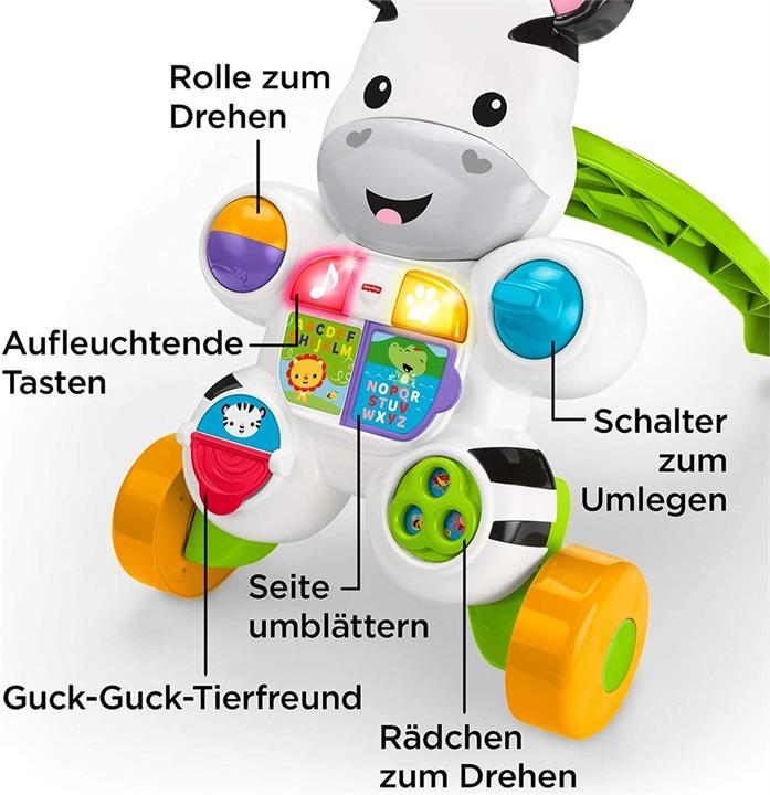 Produktbild Fisher-Price Lern mit mir - Zebra Lauflernwagen