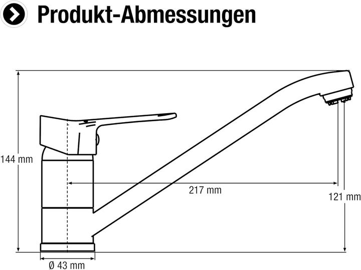 Produktbild Cornat Spültisch-Einhebelarmatur Veduta
