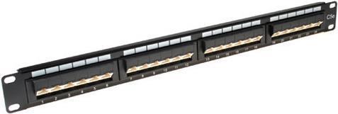 Actual product image ACT Patchpanel 24-ports unshielded 45° CAT6 PATCHPANEL 24P UTP C6 45GR