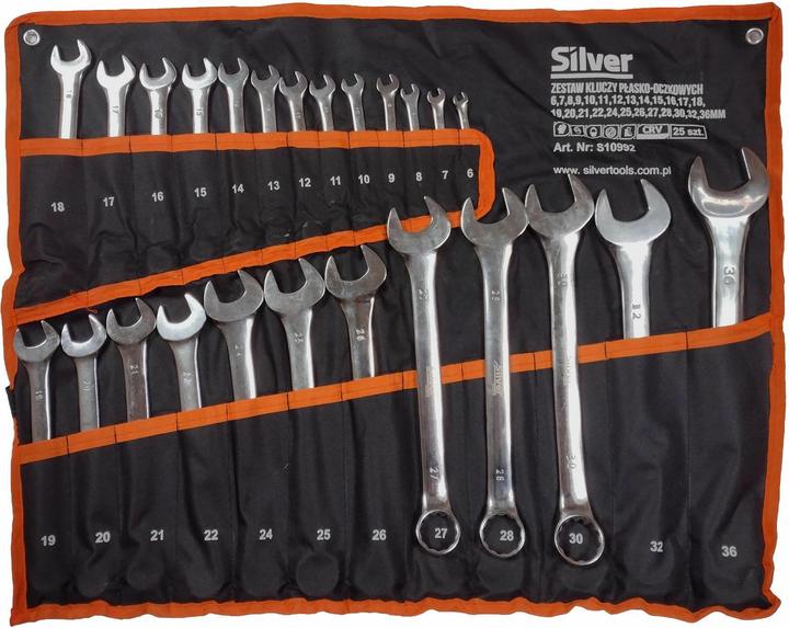 Silver Maulschlüssel 6- 25 Stück. (10 mm, 11 mm, 12 mm, 13 mm, 14 mm, 15 mm, 16 mm, 17 mm, 18 mm, 19 mm, 20 mm, 21 mm, 22 mm, 23 mm, 24 mm, 25 mm, 26 mm, 27 mm, 28 mm, 29 mm, 30 mm, 31 mm, 32 mm, 33 mm, 34 mm, 35 mm, 36 mm, 6 mm, 7 mm, 8 mm, 9 mm)