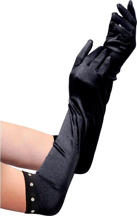 Actual product image Widmann Satin gloves extra long black (One size)