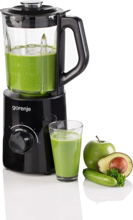Actual product image Gorenje B800GBK Blender, Stand, Power 800 W, 2 speeds, Glass jug 1.5 L, Black (800 W)