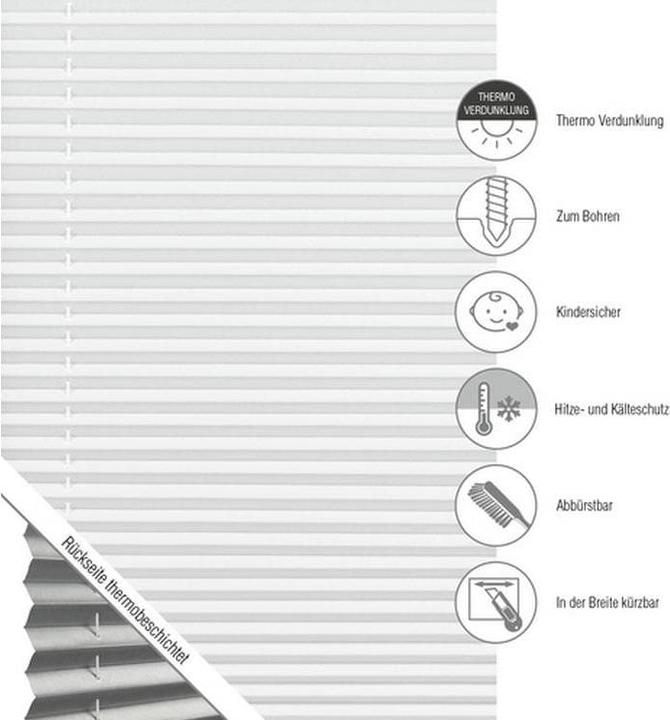 Produktbild Gardinia Plissee Concept Tageslicht (40 x 130 cm)