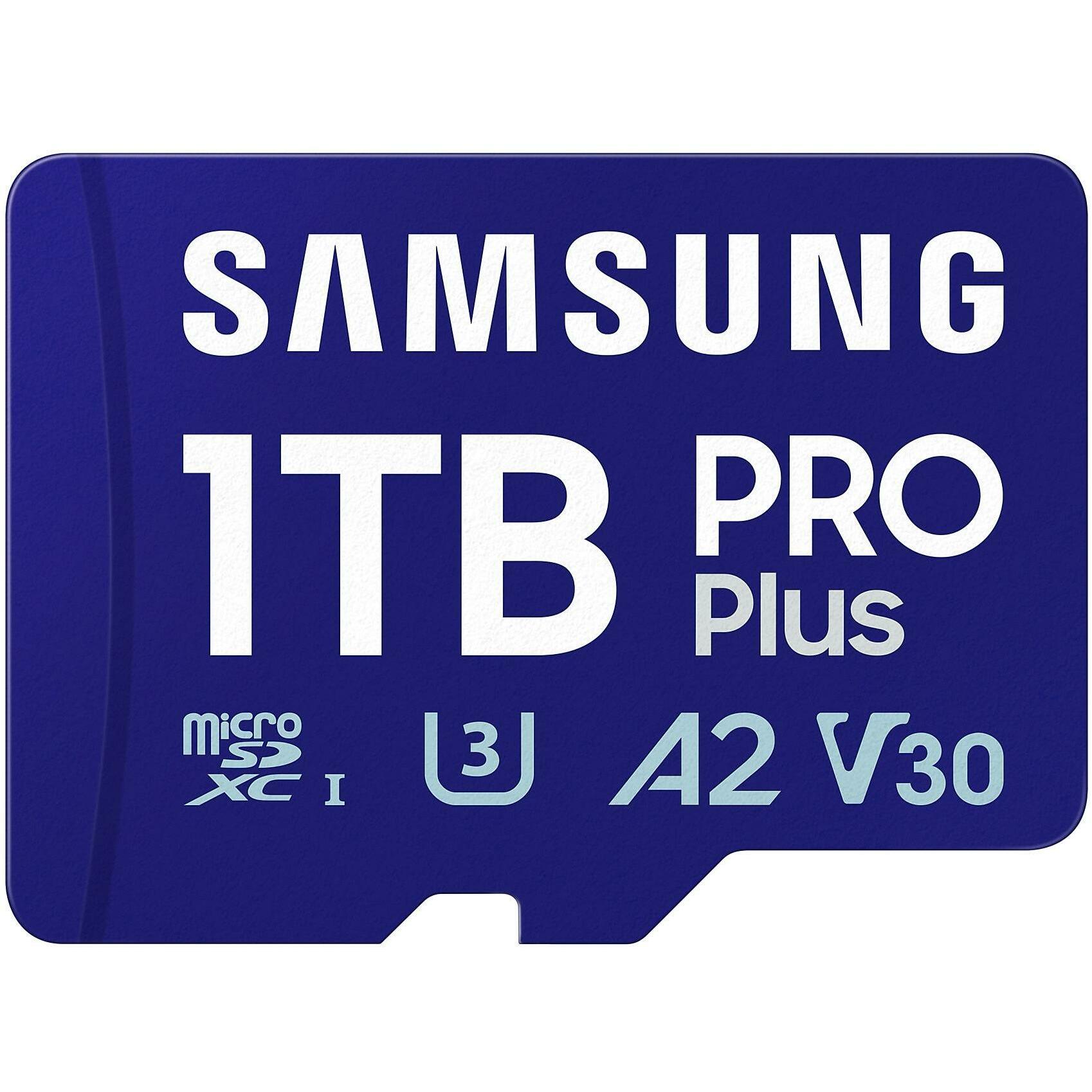 Samsung PRO Plus (1000 GB, microSDXC, U3, UHS-I), Speicherkarte, Blau