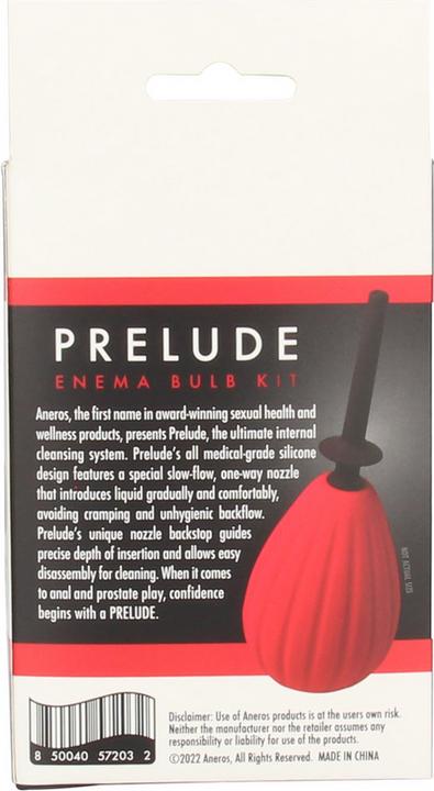 Produktbild Aneros Prelude Enema Bulb Kit - Red (Intimwaschlotion)