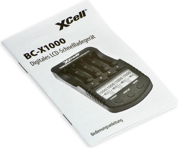 Actual product image XCell Quick Charger BC-X1000 Digital LCD (2 pcs., AAA, AA, Chargers without battery)
