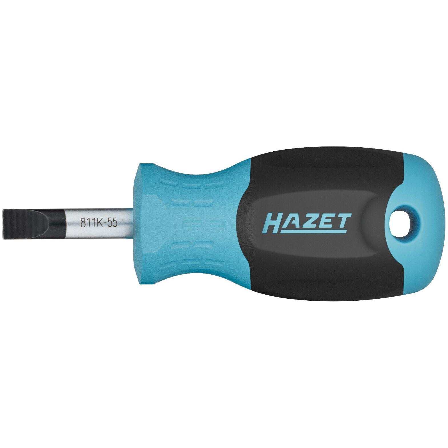 HAZET, Schraubenzieher, Schraubendreher 811K-55 ∙ Schlitz Profil ∙ SW 1 x 5,5 mm