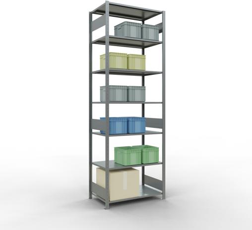 Actual product image Schulte Lagertechnik MULTIplus85 basic racking system with length ledgers