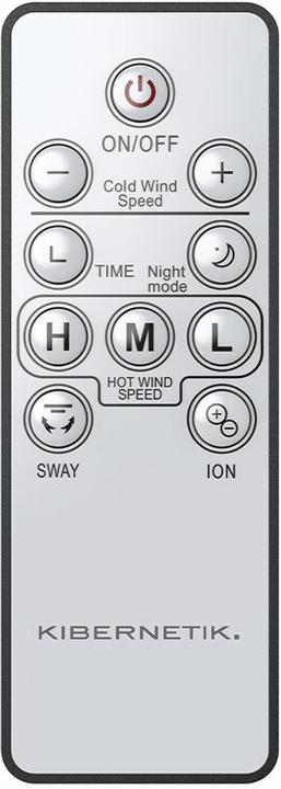 Produktbild Kibernetik BSVH88 Bladeless Stand Ventilator mit Heizfunktion 45/1950W+ ION-/Plasma-Frischluftfunktion