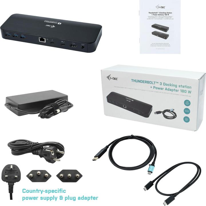 Immagine prodotto i-tec Thunderbolt 3 Dual Dock (Thunderbolt, 2 Porti)