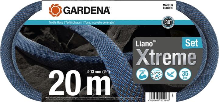 Image du produit Gardena Tuyau textile Liano Xtreme 1/2, kit de 20 m (20 m, 13 mm)