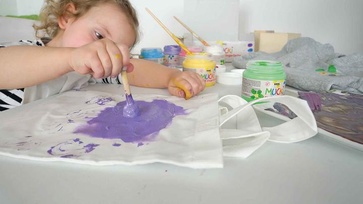 Actual product image Kreul Mucki finger paint textile 4 pcs. set (600 ml)