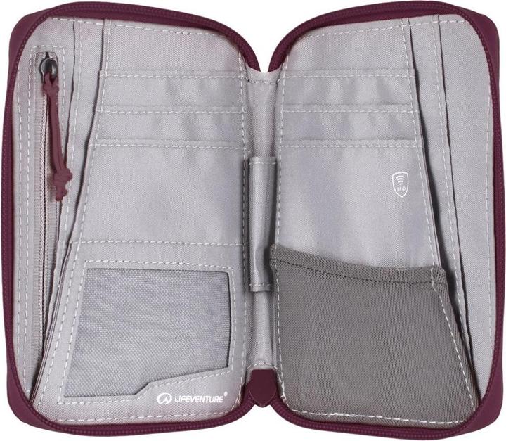 Image du produit Lifeventure Portefeuille de voyage mini RFID, recyclé, prune