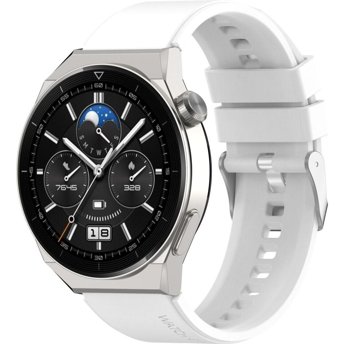 Thumbnail - König Design Sport Ersatz Armband für Huawei Watch GT 3 Pro 46mm Band Loop Uhrenarmband Neu, Uhrenarmband, Weiss