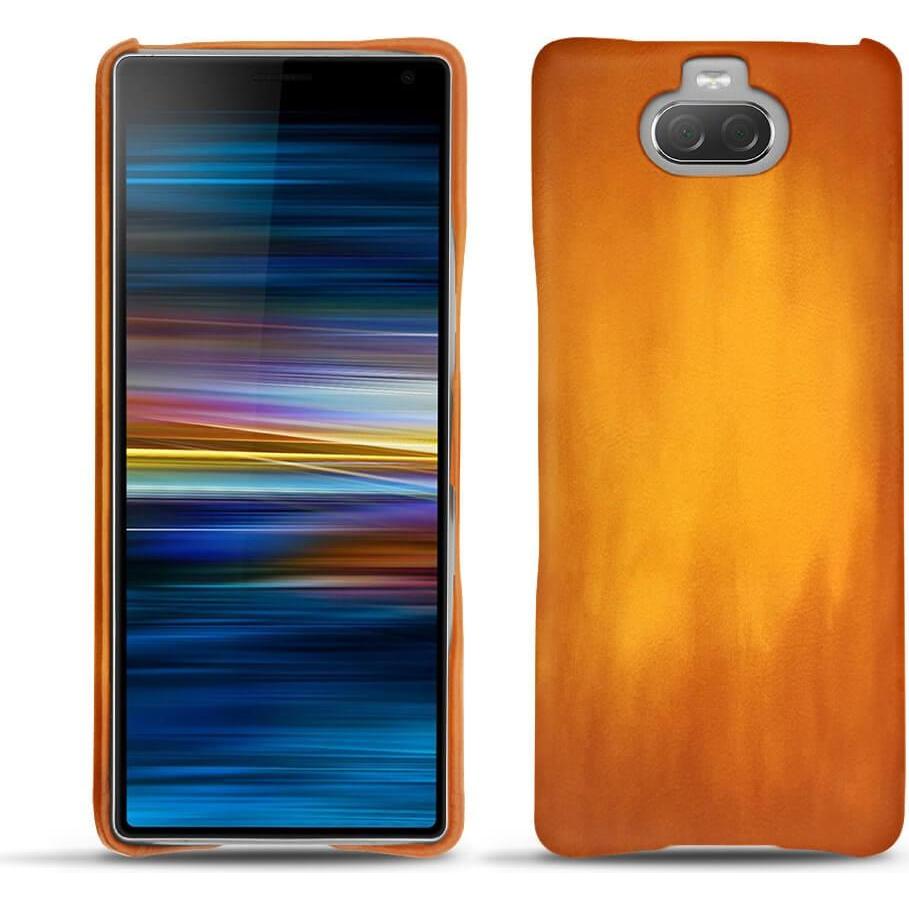 Noreve Lederschutzhülle (Sony Xperia 10), Smartphone Hülle, Orange