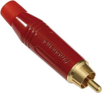 Image du produit Amphenol Connecteur RCA mâle en rouge