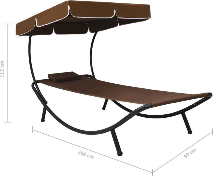 Produktbild vidaXL Sonnenliege (200 cm)