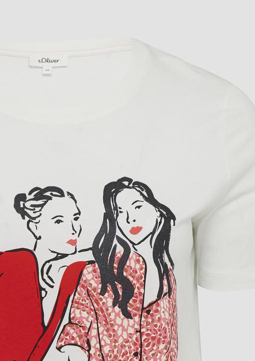 Immagine prodotto S.Oliver T-Shirt Baumwoll-T-Shirt im Regular Fit mit Frontprint (44)