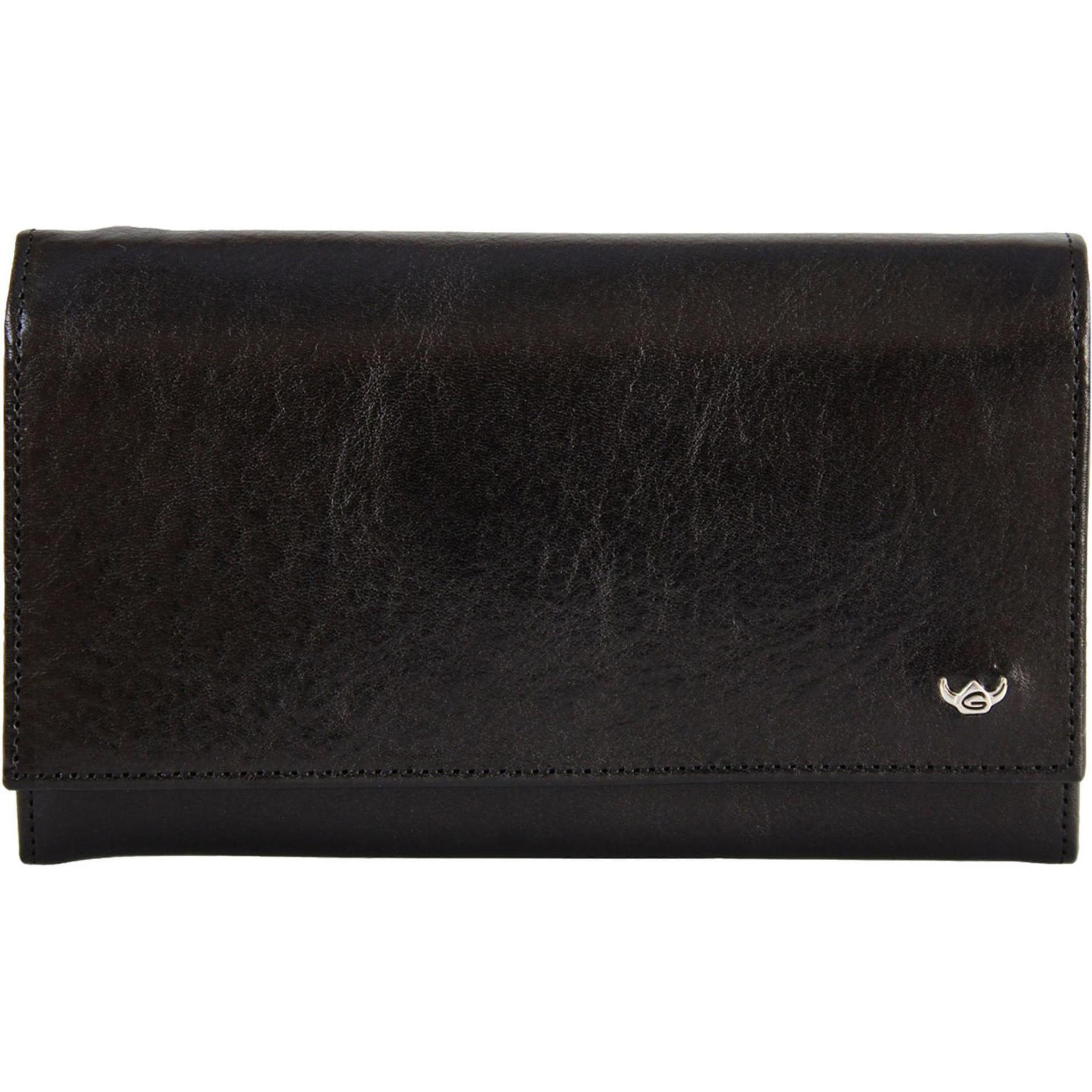 Golden Head, Damen, Portemonnaie, Colorado Geldbörse RFID Leder 17 cm, Schwarz