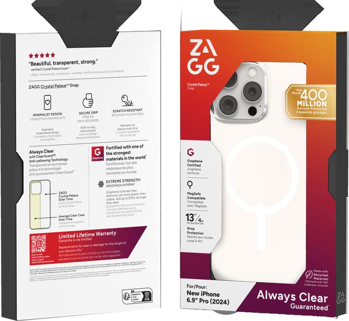Produktbild Zagg Crystal Palace Snap (Apple iPhone 16 Pro Max)