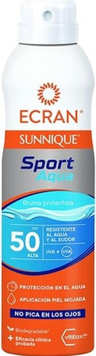 Immagine prodotto Ecran SUNNIQUE SPORT AQUA bruma protectora SPF50+ 250 ml (Spray solare, SPF 50, 250 ml)