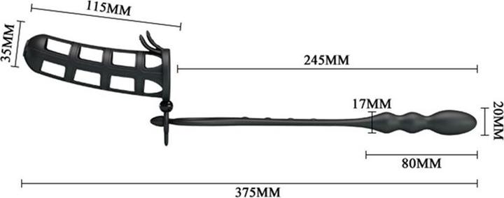 Immagine prodotto Crazy Bull Hercules - Manicotto per il pene con stimolatore anale (3.50 cm)