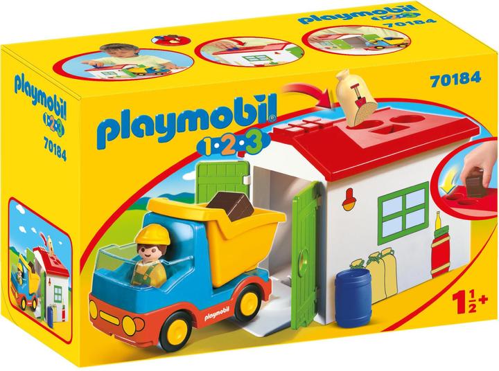 Actual product image Playmobil Workman with sorting garage (70184, Playmobil 1.2.3)