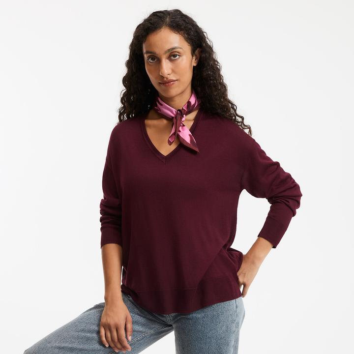 Immagine prodotto La Redoute Collections Pullover mit V-Ausschnitt (L)