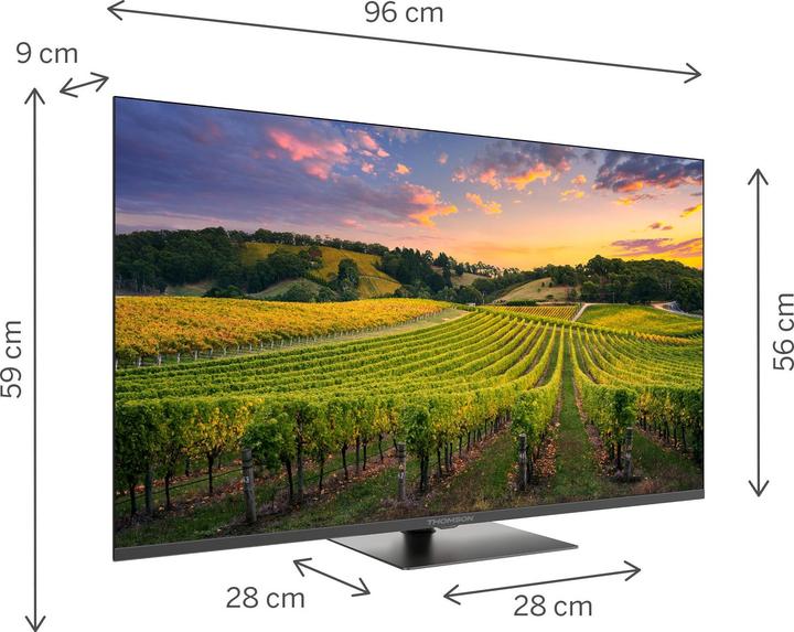 Actual product image Thomson 43QG5C14 QLed TV 43' Smart Google (43", QLED, 4K)