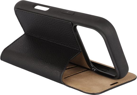 Produktbild Mike Galeli Book-Cover Echtleder Marc black (Apple iPhone 17 Pro)