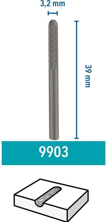 Actual product image Dremel Tungsten carbide cutter 9903