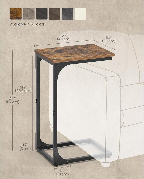 Actual product image Vasagle Side table (40 x 30 x 62 cm)