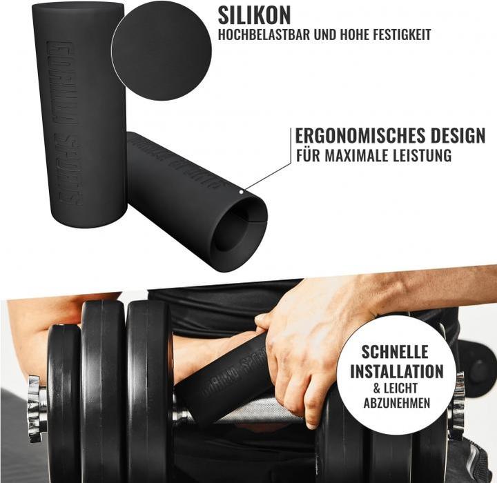 Image du produit Gorilla Sports Poignées d'haltères en silicone