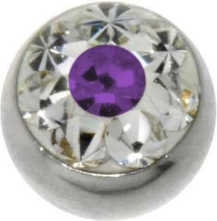 silberfarbig, Violett