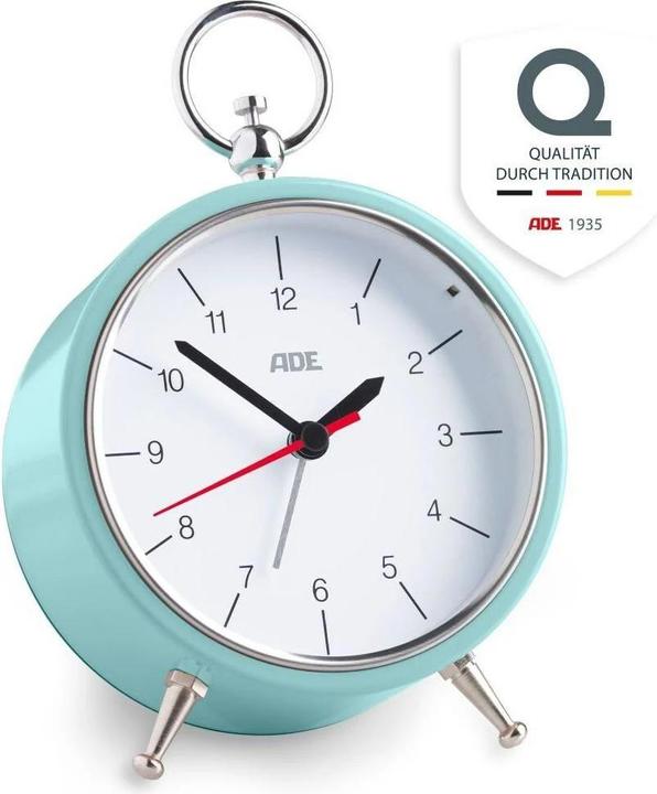 ADE Classic Alarm Clock Retro Light Blue