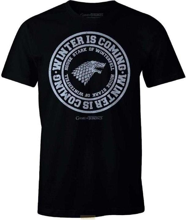Produktbild Cotton Division Game of Thrones - Winter is Coming Black T-Shirt M (M)