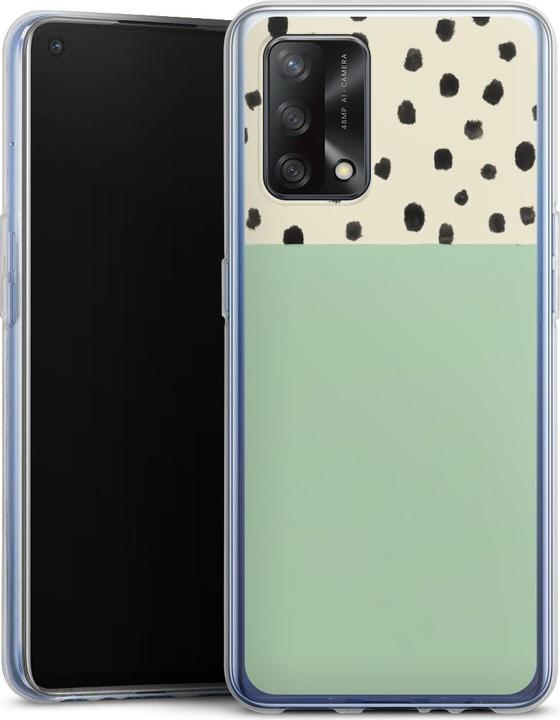 Produktbild DeinDesign Silikon Hülle für Oppo A74 Handyhülle Case Smartphone Schutzhülle Abstrakt Boho Polka Dots (Oppo A74)