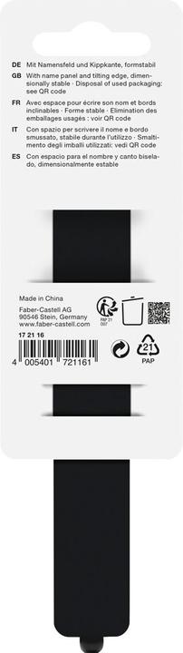 Actual product image Faber-Castell Ruler Dots 15.0 cm, black (15 cm, Plastic)