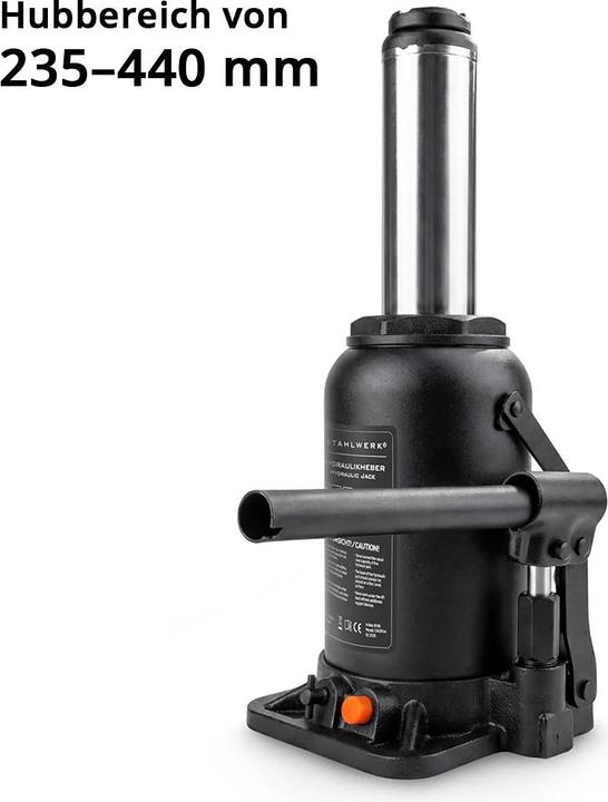 Produktbild Stahlwerk Hydraulikheber 20 Tonnen Hubkraft 235-440 mm Stempelwagenheber Autoheber Wagenheber