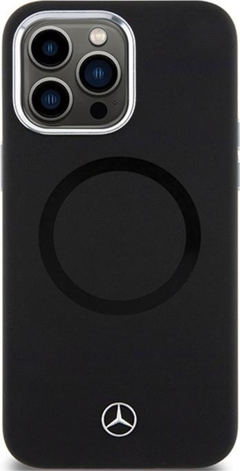 Actual product image Mercedes MEHMP15L23SCMK iPhone 15 Pro 6.1" czarny/black hardcase Silicone Bicolour MagSafe (Apple iPhone 15 Pro)