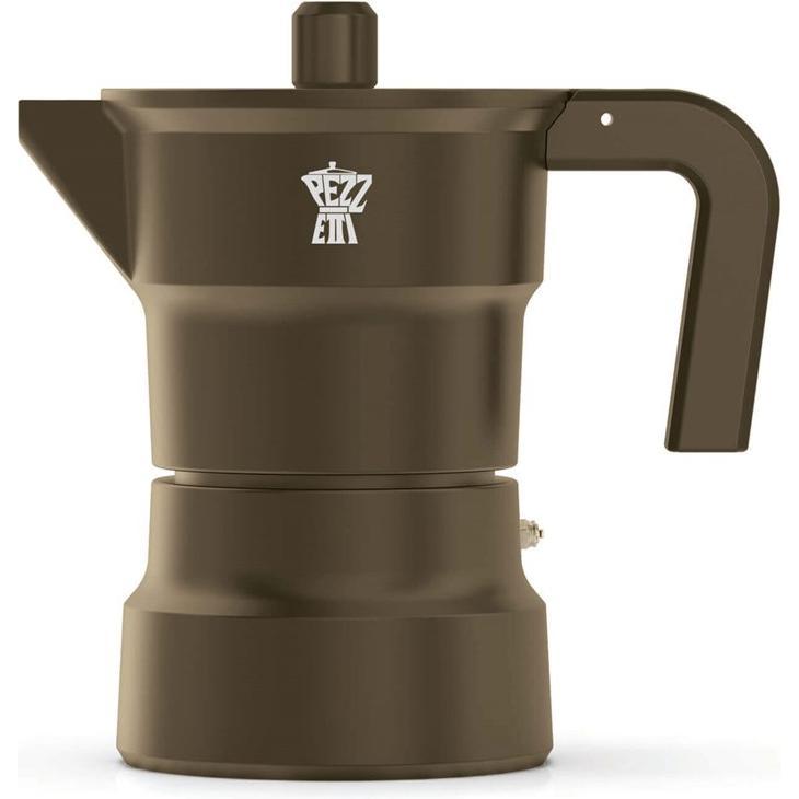 Pezzetti SOLIDEXPRESS Emaille-Kaffeemaschine (1 Tasse) - Braun, Macchina da caffè a capsule, Marrone