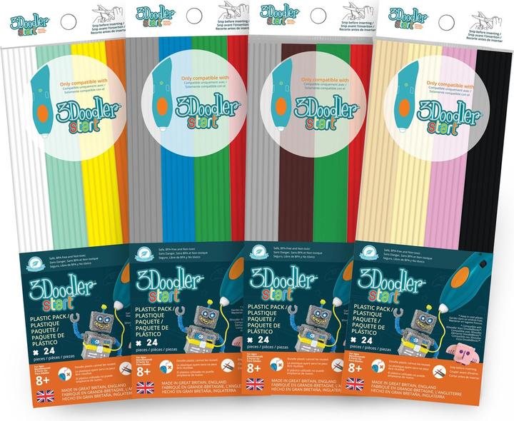 Actual product image 3Doodler 24 ECO-filaments MIX 2 (PLA, 2.50 mm)