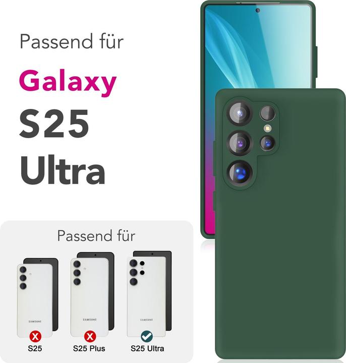 Produktbild Nalia Phoenix - Abwischbare Flüssigsilikon Hülle - Easy Clean Liquid Silicone Cover (Samsung Galaxy S25 Ultra)