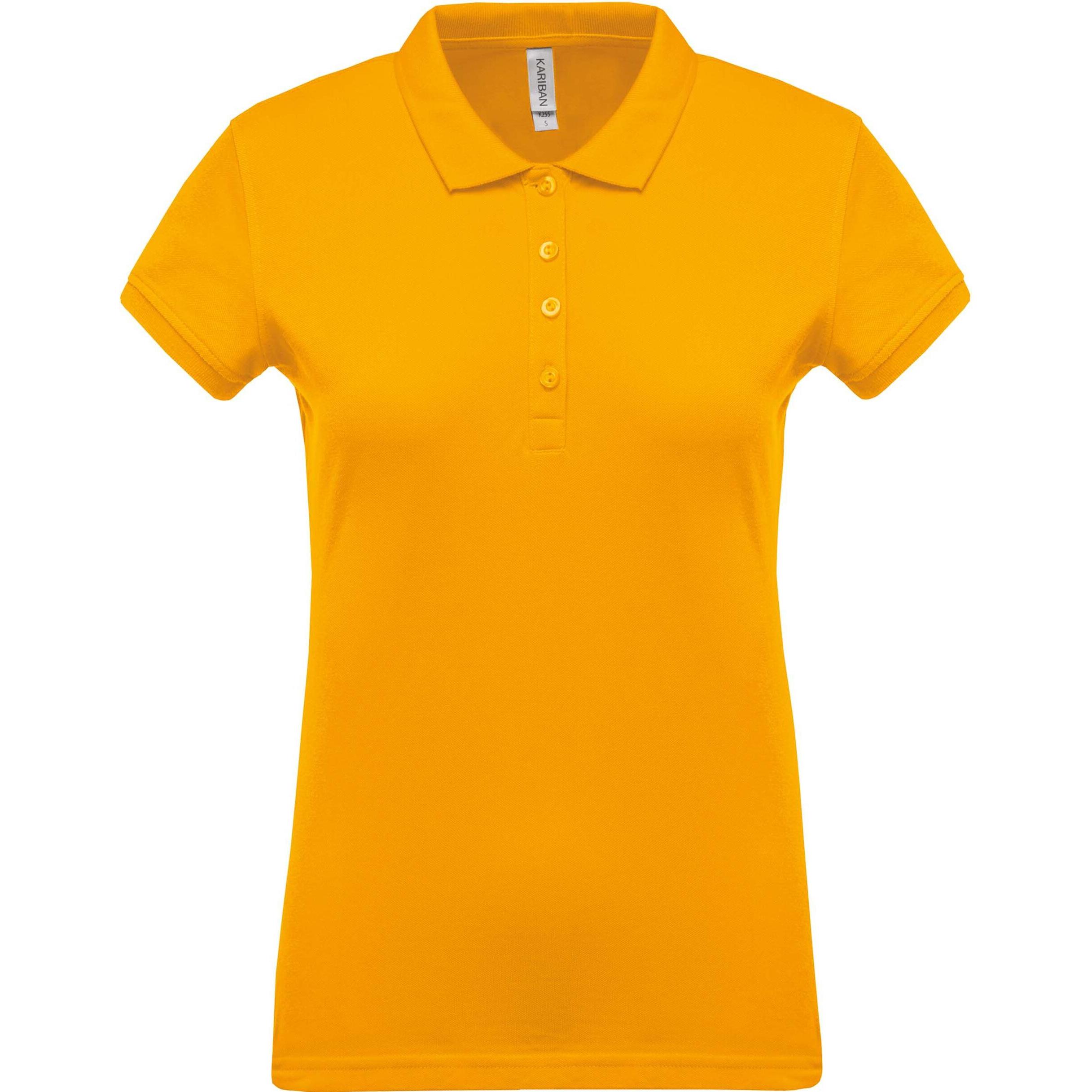 Kariban, Damen, Shirt, Piqué, Gelb, (S)