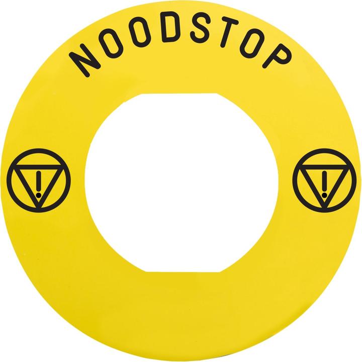 Actual product image Schneider Electric Label Ř60 for emergency stop button, with ZBY9530M