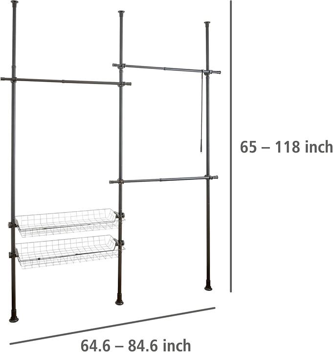 Actual product image Wenko Herkules Duo telescopic system