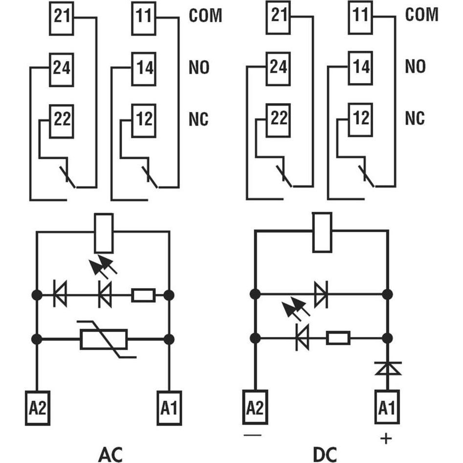 Thumbnail - Finder Koppelrelais 8A 230VAC Serie 4C 2-polig, Relais